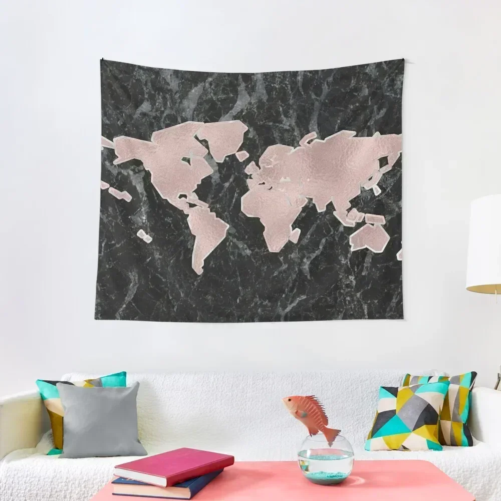 Wanderlust marble - rose gold and striking black Tapestry Bedrooms Decor Decorations For Your Bedroom Home Decorating Tapestry