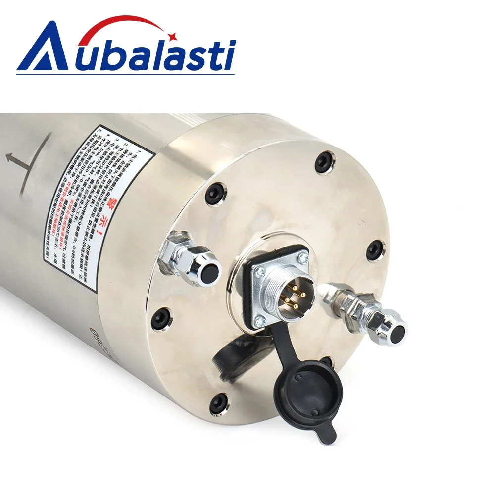 Aubalasti CNC Water Cooling Spindle Motor Metal Milling 6.5kw 7.5kw ER32 380v 220v for CNC Router Metal Milling tools