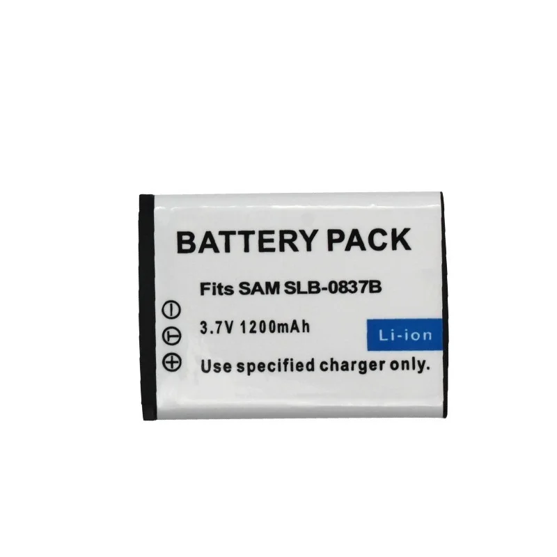 3.7v 1200mAh SLB-0837B SLB-0837(B) SLB0837B aparatów Samsung Digimax I6 PMP L50 L60 L80 i70 i70S L700 L700S L73 NV3