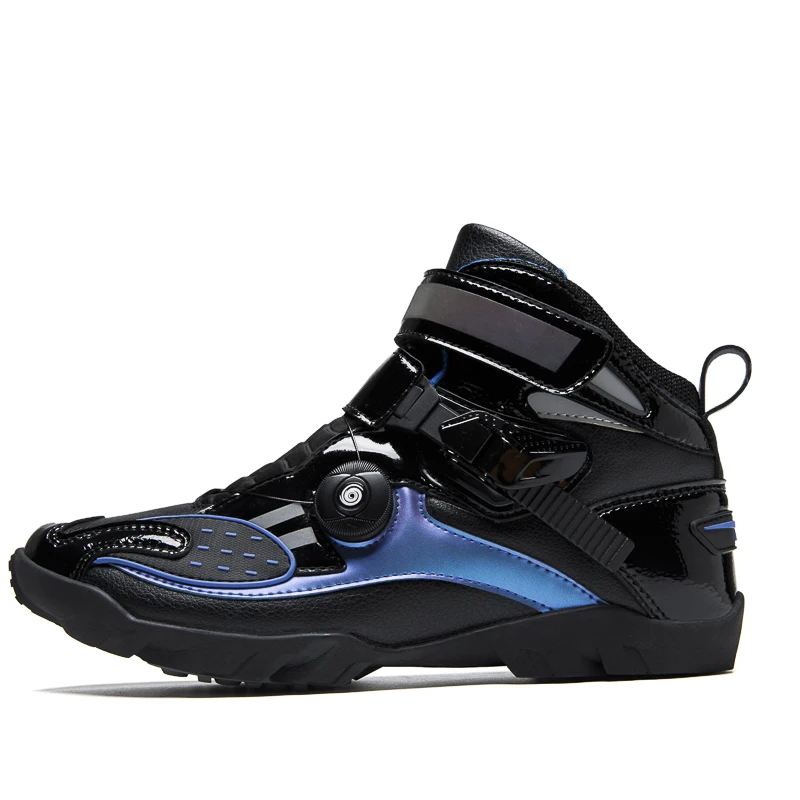 

Motorcycle protective riding boot men high top off-road four season fashion anti slip breathable tensile equipment cycling shoes