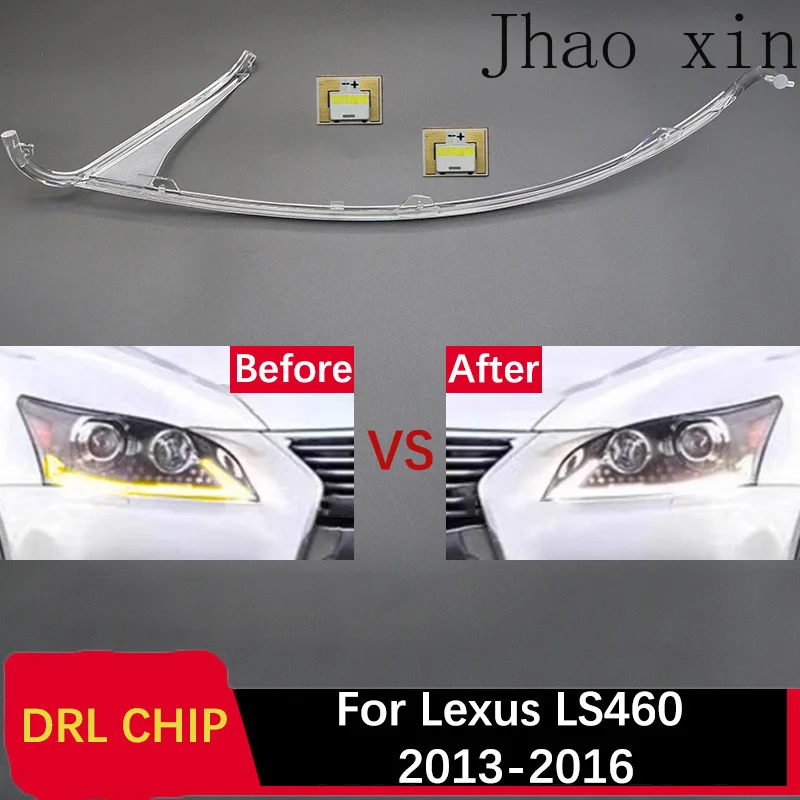

Light Guide Strip Ballast Module for Lexus LS460 2013-2016 Car Headlight DRL CHIP Lamp Tube White Light Circuit Board Angel Eyes