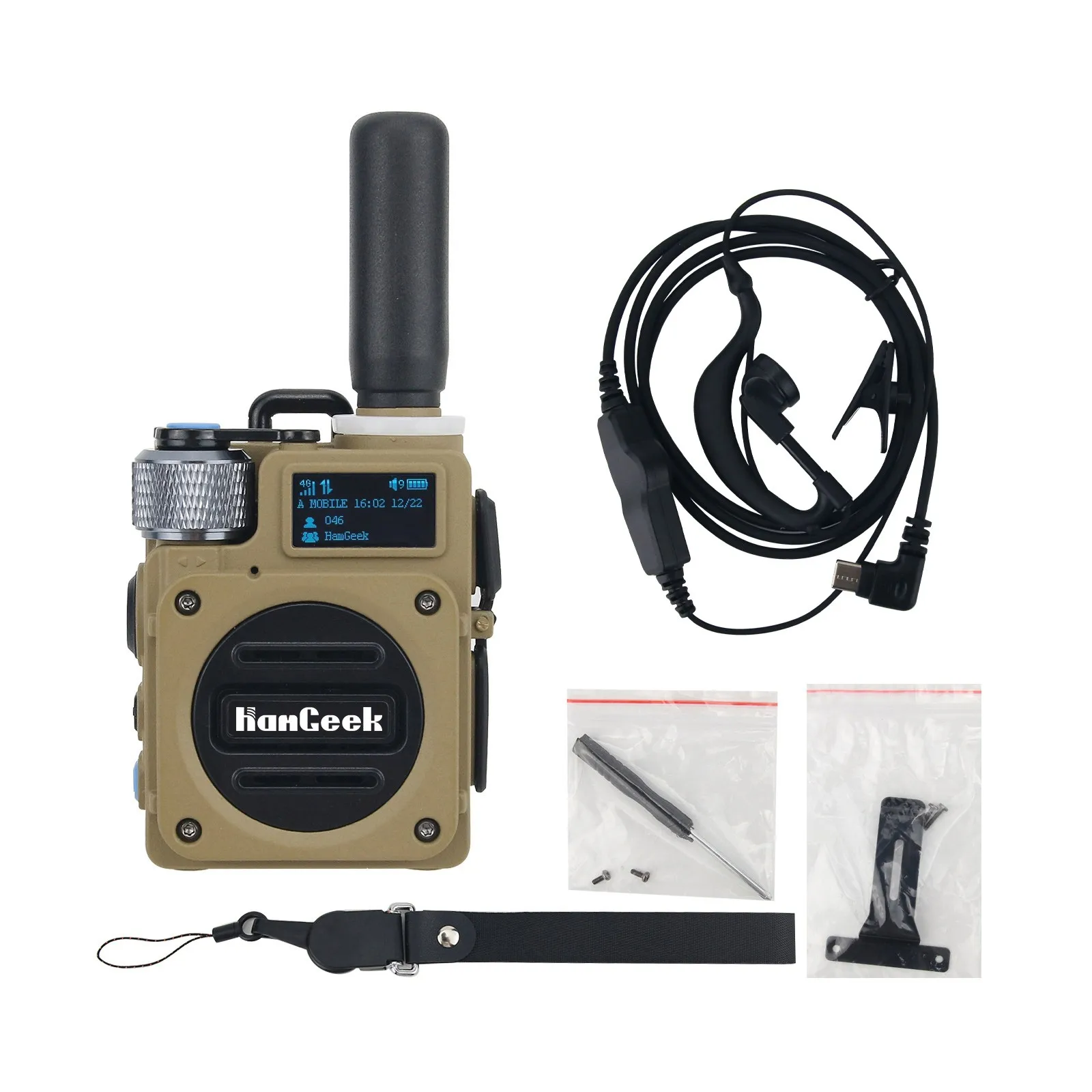 NEW HamGeek UHF Handheld Transceiver Two Way Mini HG600 Walkie Talkie Long Range 5000KM Distance