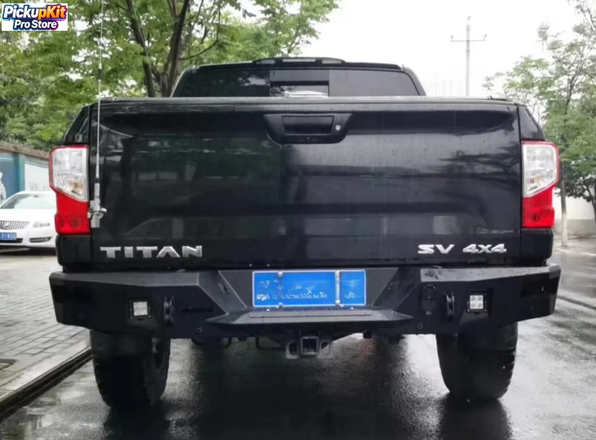 

Heavy-Duty Towing Enhanced Steel Rear Bumper for Titan Pickup