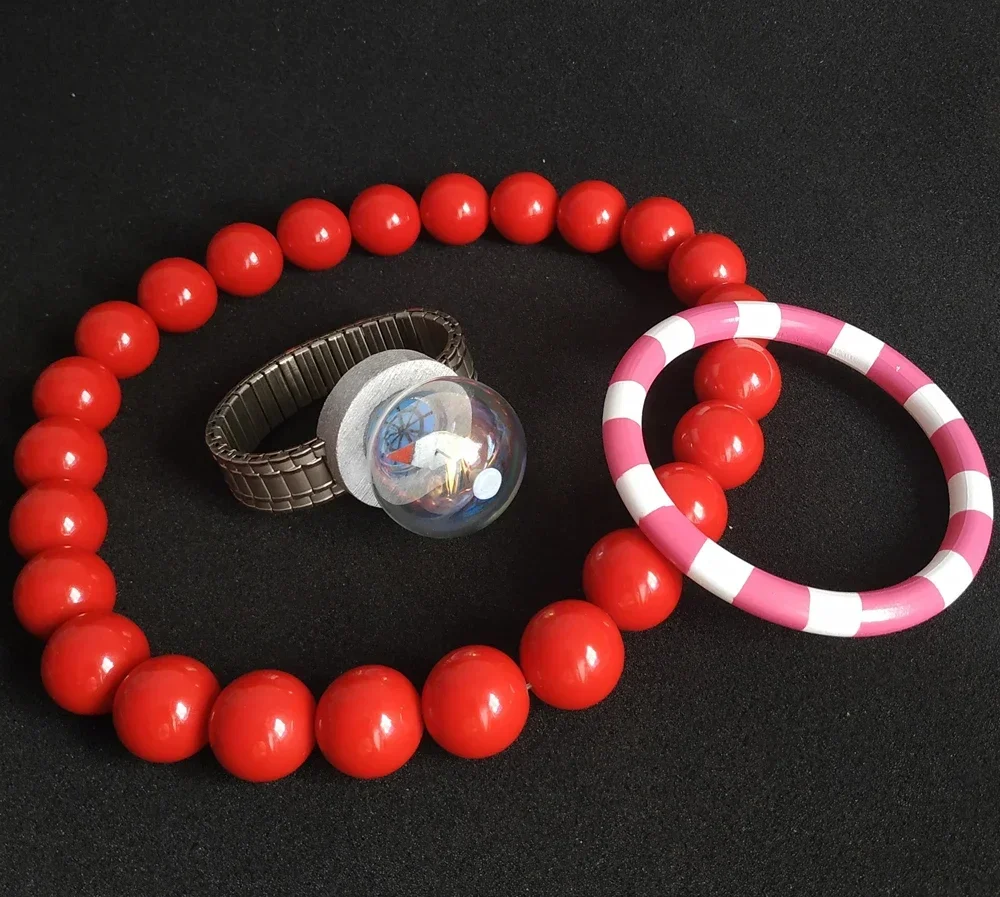 Portgas D. Ace Necklace Bracelet Log Pose Bag Cosplay Pointer Watch Cosplay Prop 3PC view 2