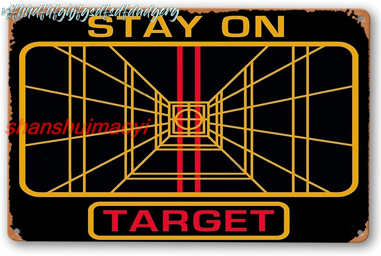 Stay On Target Poster 8X12 Inch Retro Vintage Metal Sign Home Man Cave Art sign