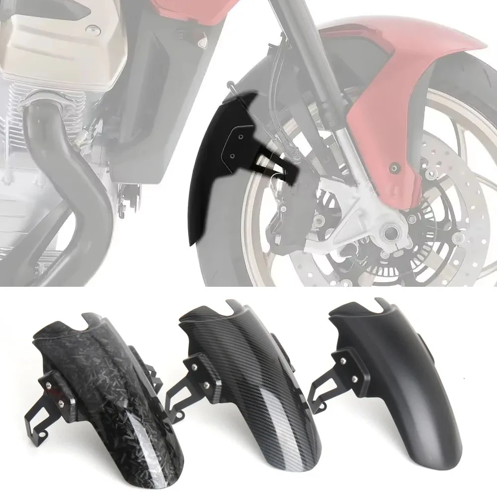 

Motorcycle V100 MANDELLO S Mudguards Carbon Fiber Black Forging Pattern Front Fender For Moto Guzzi V100 Mandello 2022 2023