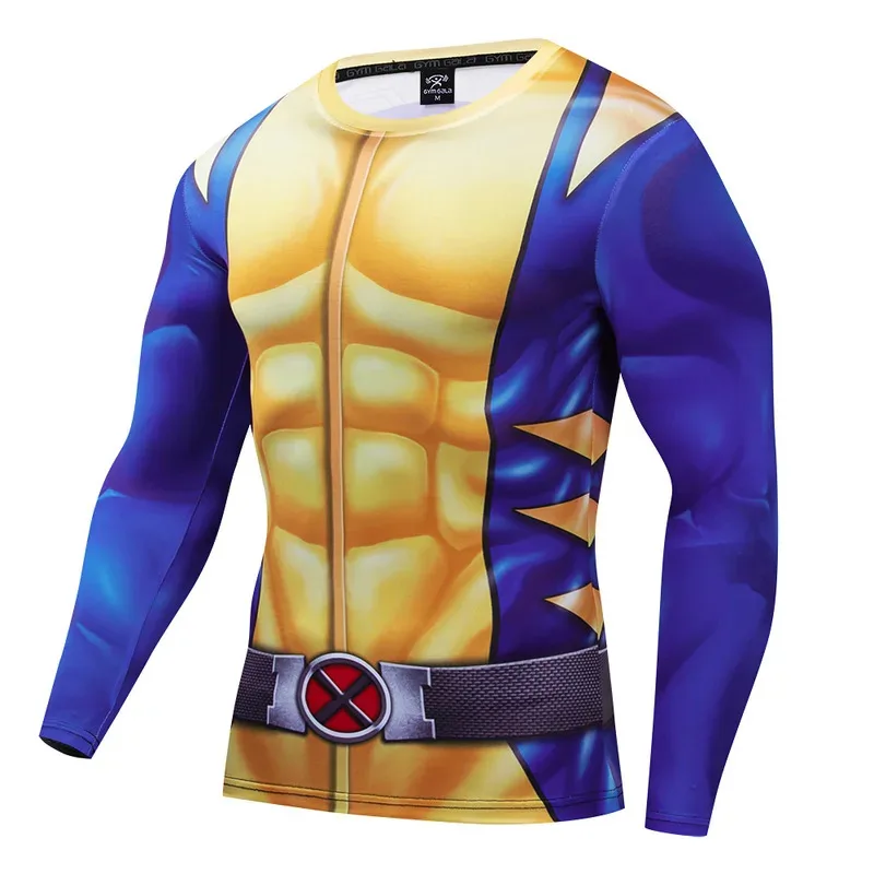 울버린 제임스 하울렛 의상 슈퍼 히어로 티셔츠 할로윈 코스프레 소년 남자 아이언 울프 티셔츠 카니발 의류;6,r'8;p'