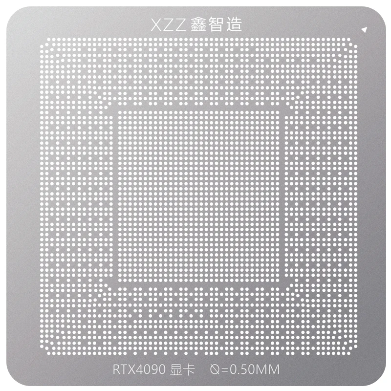 XZZ BGA reballing stencil for AD102-300 RTX4090 direct heating BGA template Magnetic Planting Tin Platform