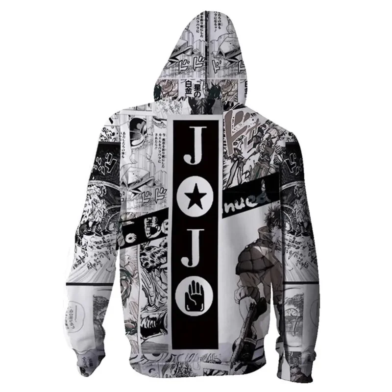 Anime Jojo bizarre Abenteuer Hoodie Sweatshirt Kira Yoshikage Cosplay Kostüm Joestar Kujo Jotaro Kapuzen pullover Hemd Männer Jungen