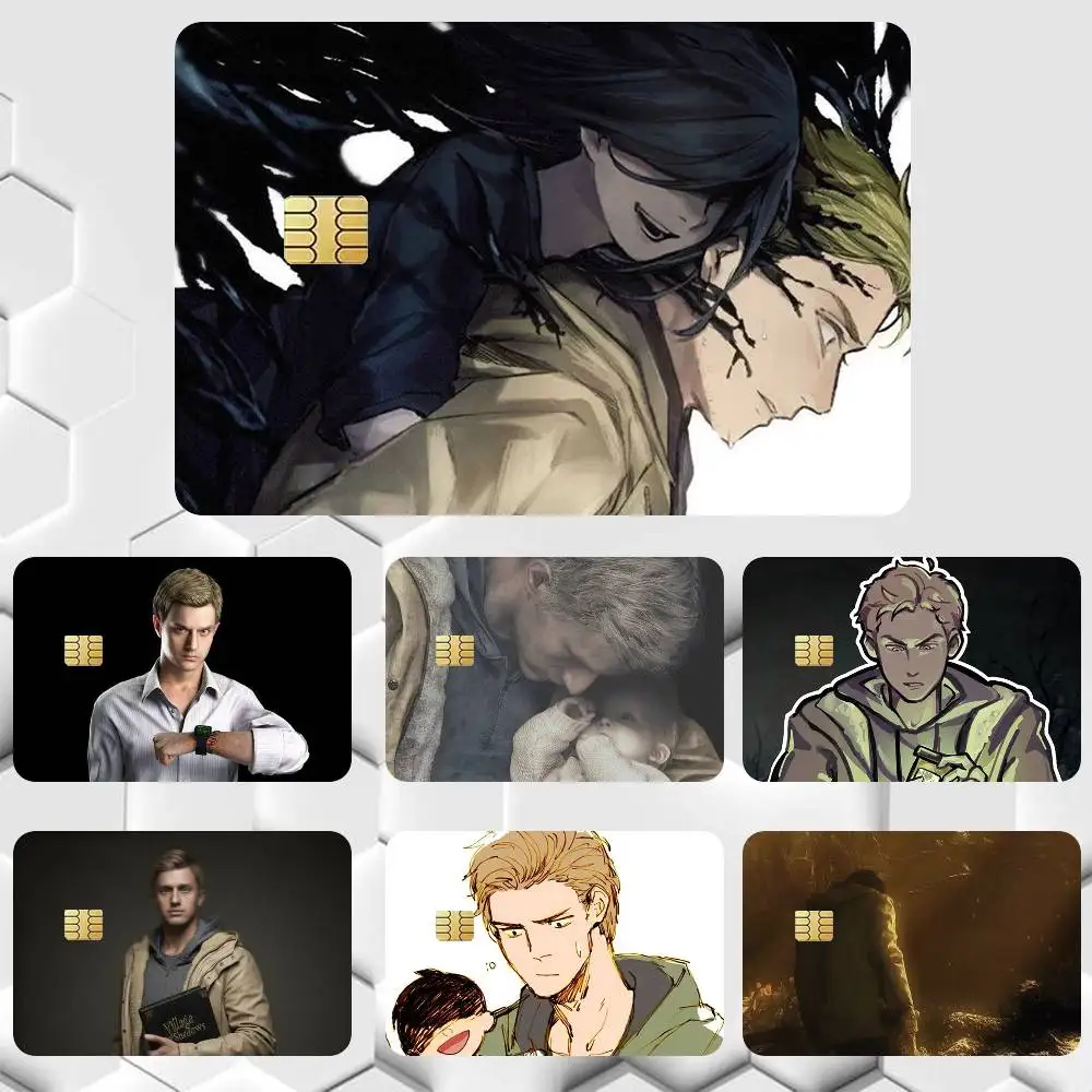 Resident evil Ethan Winters  Sticker Film Tape Skin for Credit Card Debit Card Waterproof Stickers Cartoon