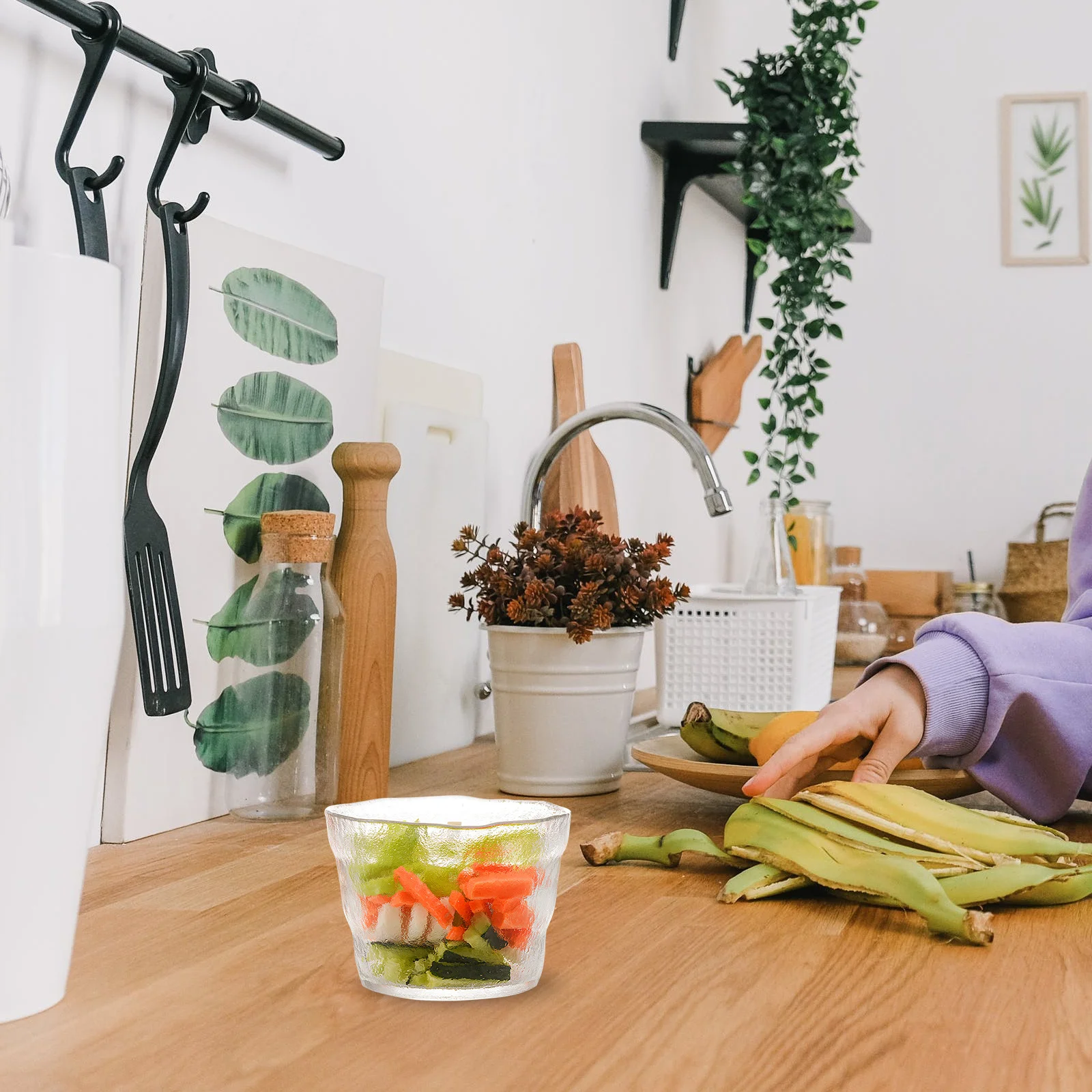 

1Pcs Clear Glass Jar Premium Quality Pickled Storage Box with Good Seal Effect for Household Daily Use Aesthetic Design