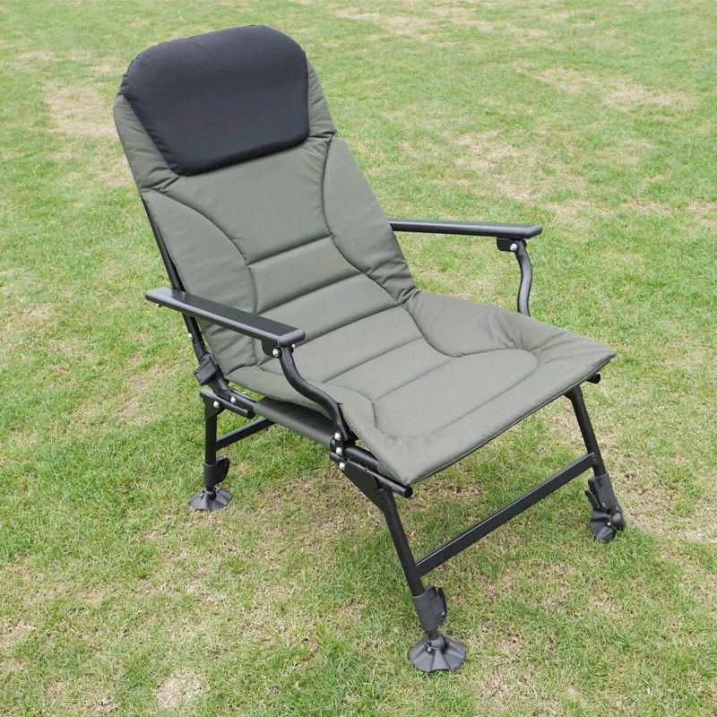 

High Quality Foldable and Portable Carp Fishing Chair with Foot Rest Attachment for Summer and Winter Use