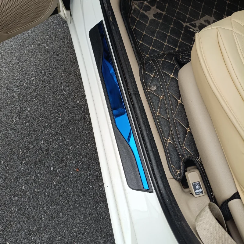 For OMODA 5 C5 2023-2027 Car Door Sill Welcome Pedal  Protector Sticker ABS Steel Anti-Scratch Entry Guard Trim Cover Auto Parts