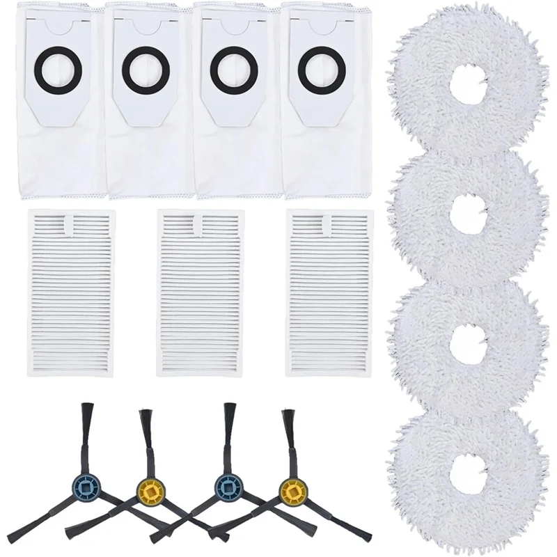 ABVI-Replacement Parts For Eureka J12 For Ultra With Mops, Dust Bags And Side Brushes For Effective Cleaning