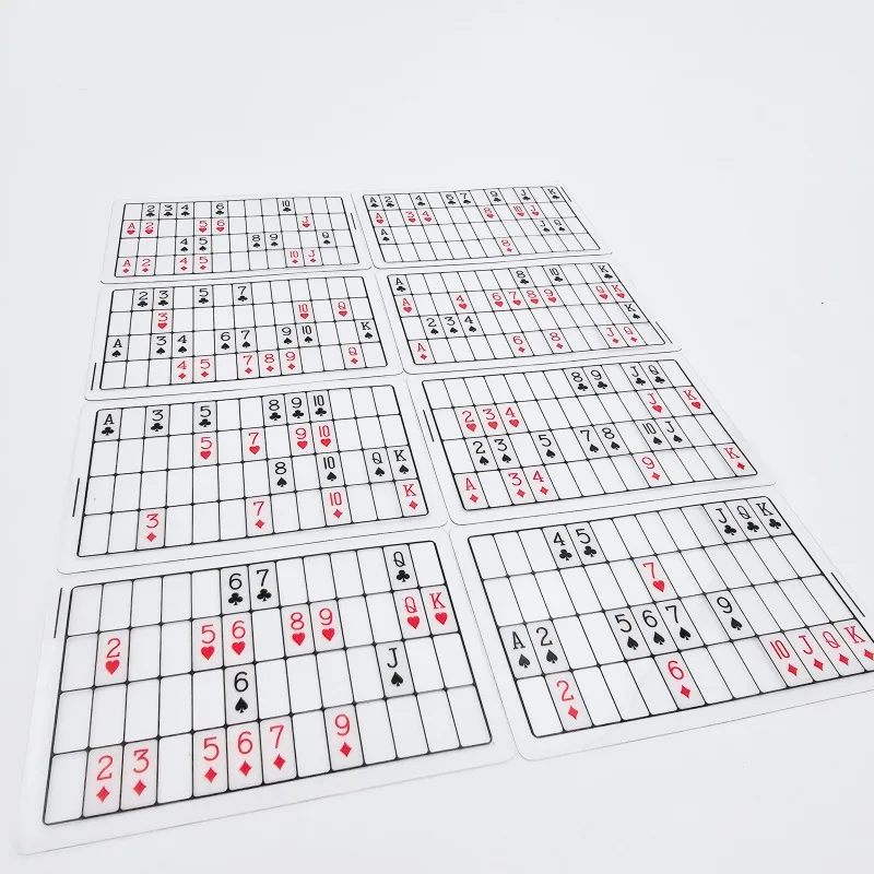 Ensemble de cartes de Perspective-tour de magie de mentalisme pour la télévision et les illusions de chiffres manquants tours de magie de magicien