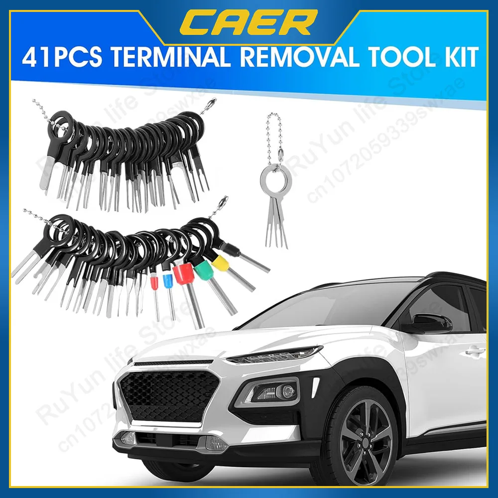 Universal Terminal Removal Tool Kit 41/76Pcs Electrical Connector Pin Depinning Tools Wire Pin Extractor Repair Car Disassembly