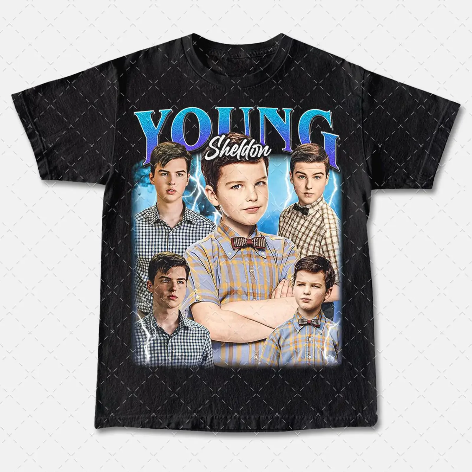 Vintage 90s Young Sheldon T Shirt Retro TV Show vintage Washed Versatile graphic Comfortable Slightly Unisex Soft Stylish