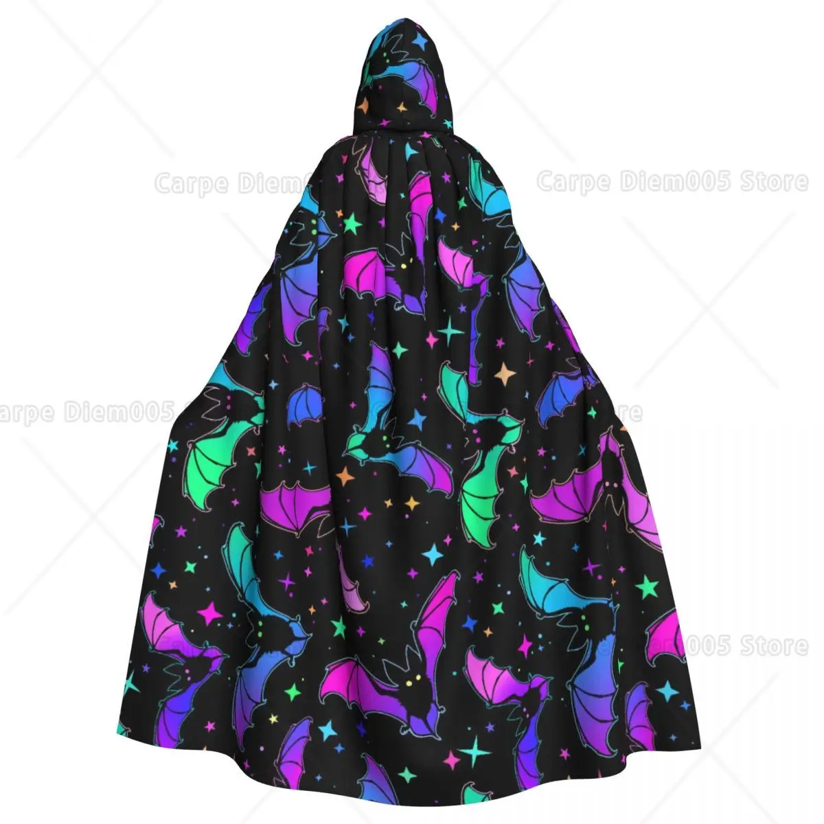 

Hooded Cloak Adult Bat Cosplay Costume HD Printing Unisex Cloak Suit for Halloween, Christmas, Party, Holiday