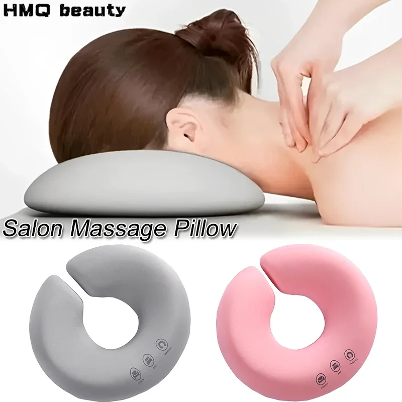 U-Shaped Massage Table Face Cushion Salon Massage Pillow Universal Head Rest Support Pillow with Hole Soft Headrest for Spa