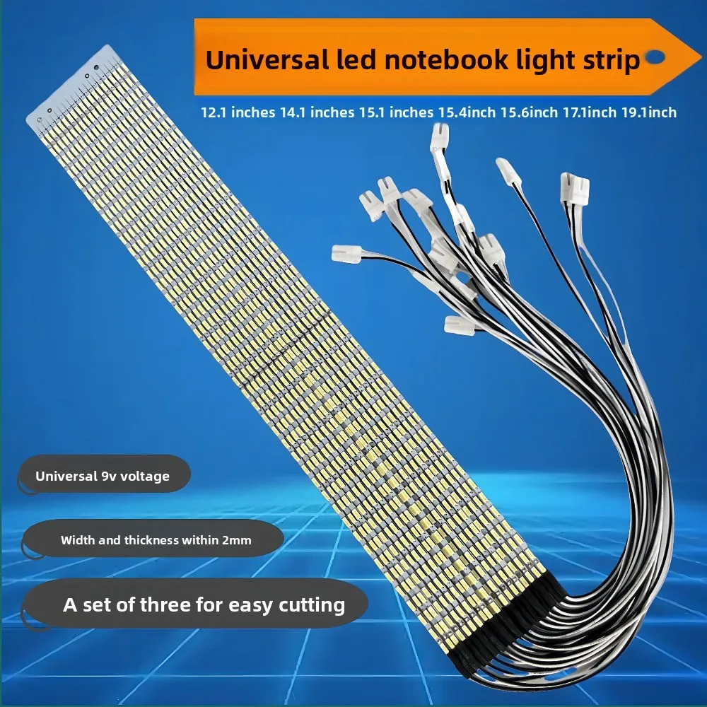 2PCS  12.1 14.1 15.1 15.4 15.6 17.1 inch notebook lcd modified led strip single strip