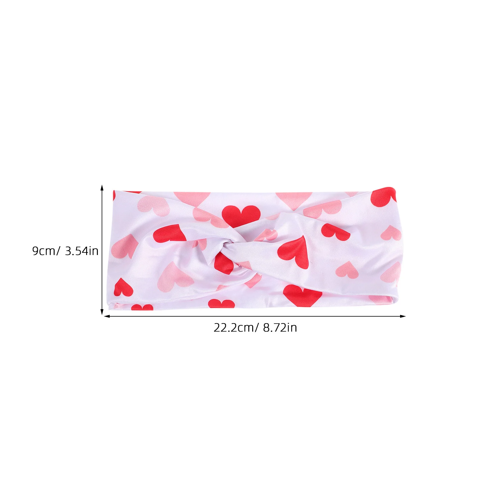 عصابات رأس أنيقة للتمرين بطباعة قلب للنساء، عصابات رأس رياضية ماصة سريعة الجفاف، مناسبة آمنة لتشغيل أنشطة اليوغا في صالة الألعاب الرياضية #5