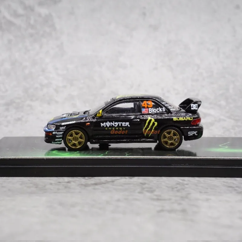 FW 1:64 스바루 WRC 시뮬레이션 합금 자동차 모델, 어린이를 위한 축제 선물이자 성인을 위한 수집용 장식품입니다.
