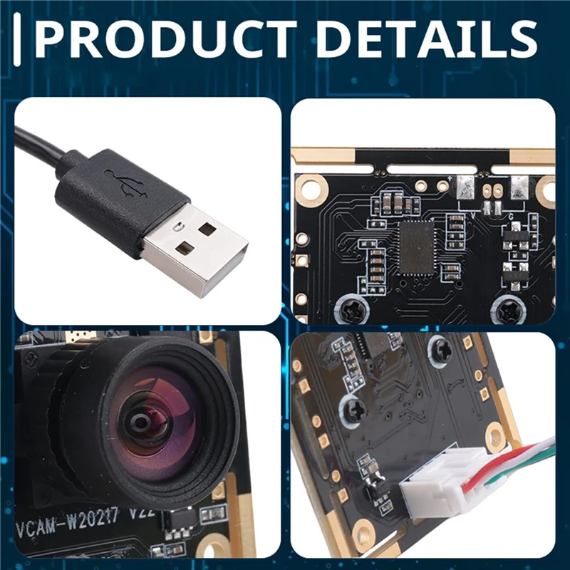 

【Lowest-Price!】2X OV9732 1MP Camera Module 100 Degree MJPG/YUY2 Adjustable Manual Focus 1280X720 PCB Board With 2M Cable For Win