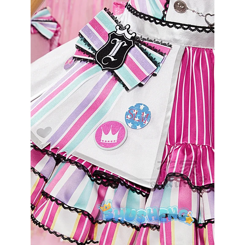 Pripara-Disfraz de Manaka Laala para mujer, uniforme de fiesta de Anime, ropa de rol para Halloween