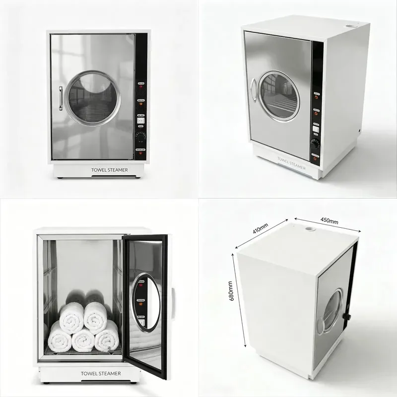 Beauty Salon Spa Barber Shop Professional Hot Towel Heating Cabinet 62L Commercial Towel Steamer