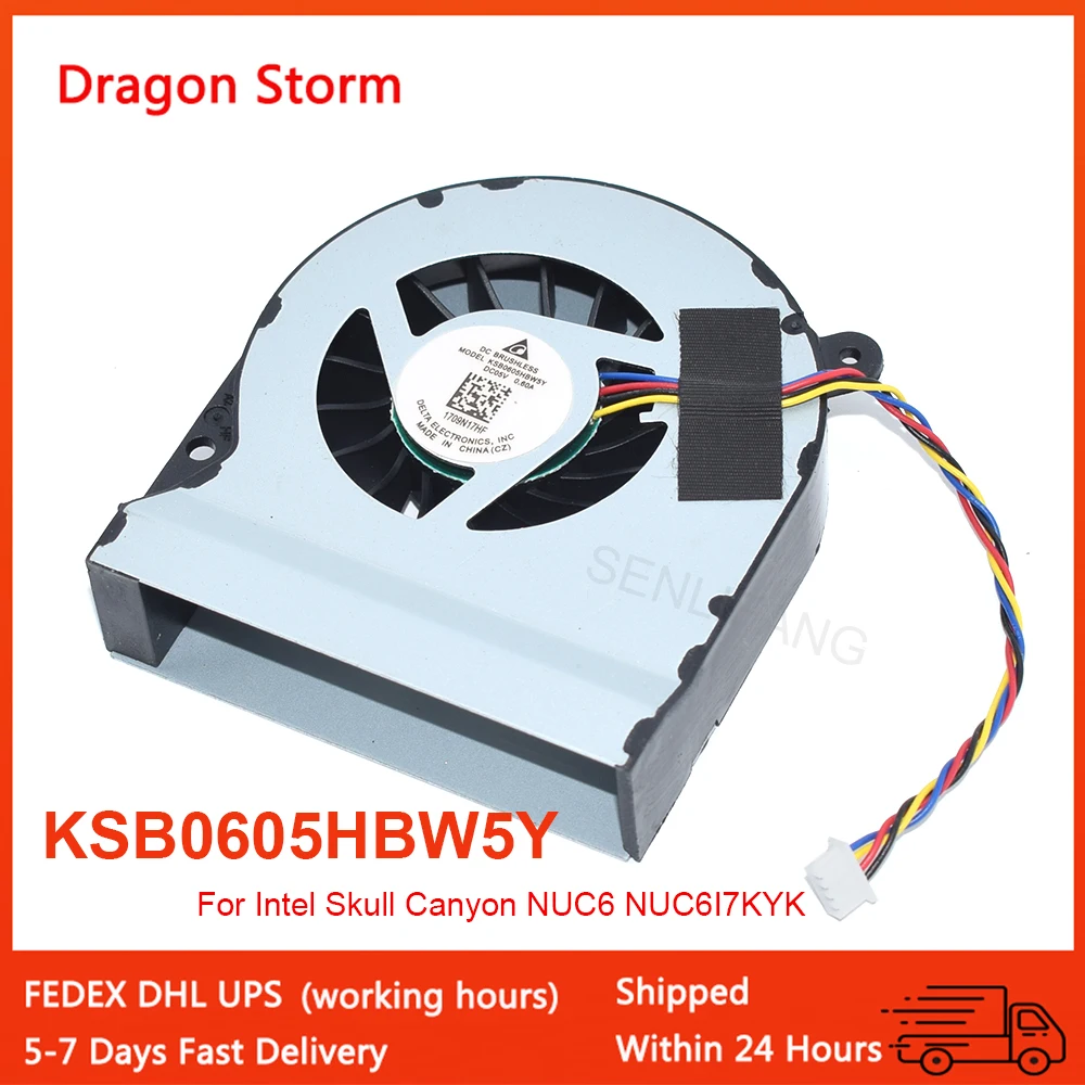 New For Intel Skull Canyon NUC6I7KYK NUC6 I3 I5 I7 CPU Cooling Fan KSB0605HB KSB0605HBW5Y 1323-00U9000 DC5V 0.6A 4PIN 1709N17HF