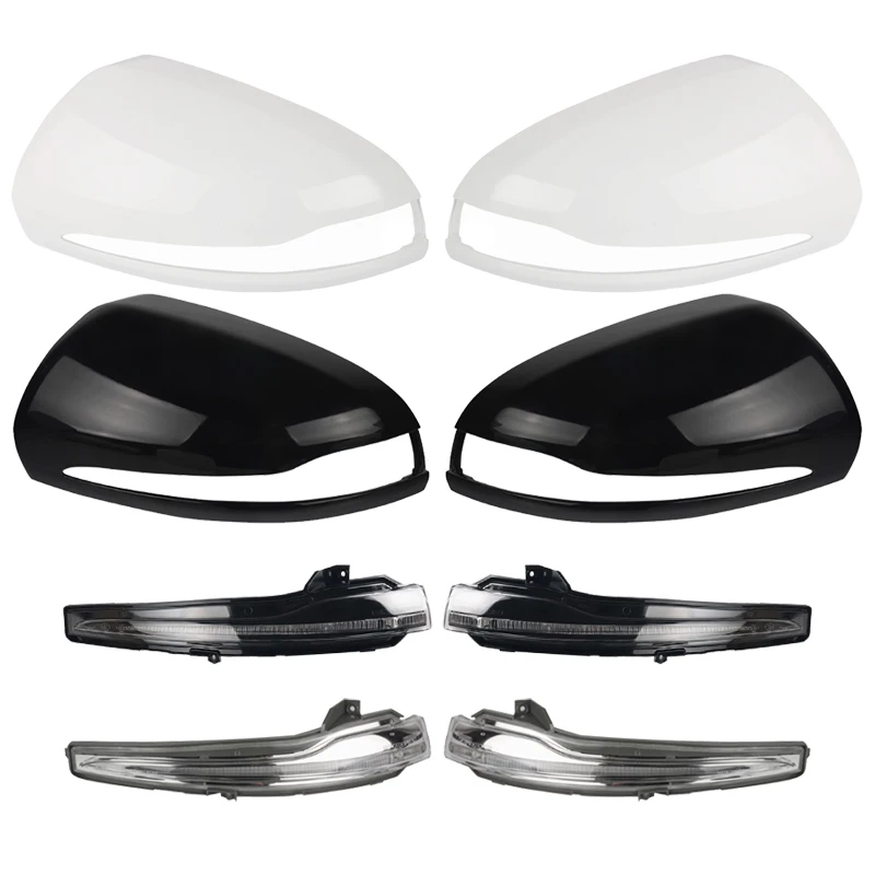 For Mercedes Benz GLC X253 2016 - 2022 Rear Heated Mirror Glass Cover Turn Signal Lamp Only For LHD