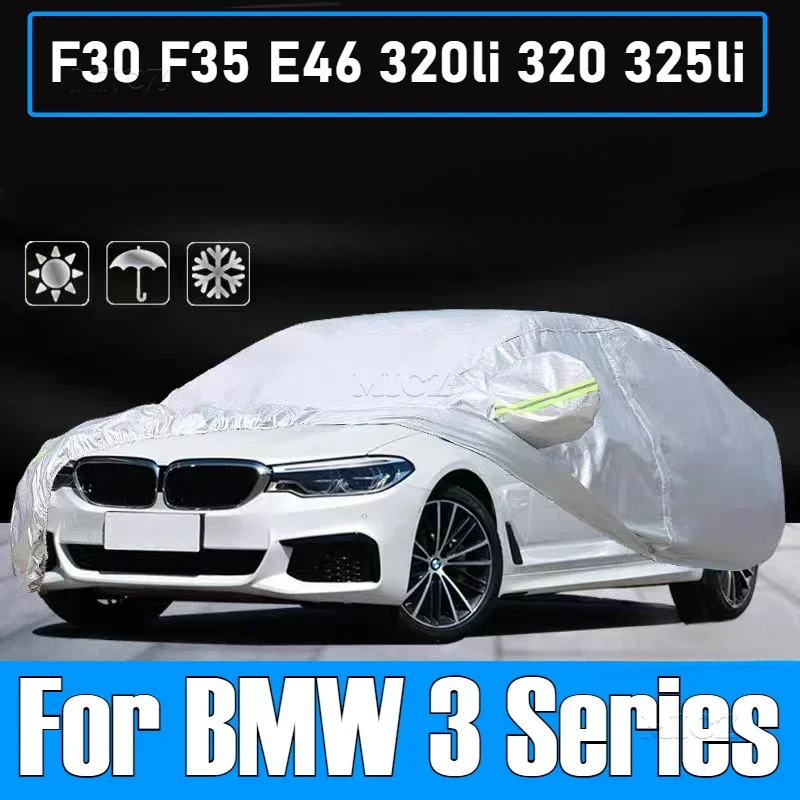 For BMW 3 Series F30 F35 E46 320li 320 325li Car Sunshade Cover Exterior Peotector Outdoor Covers Waterproof Sun Shade Anti-UV