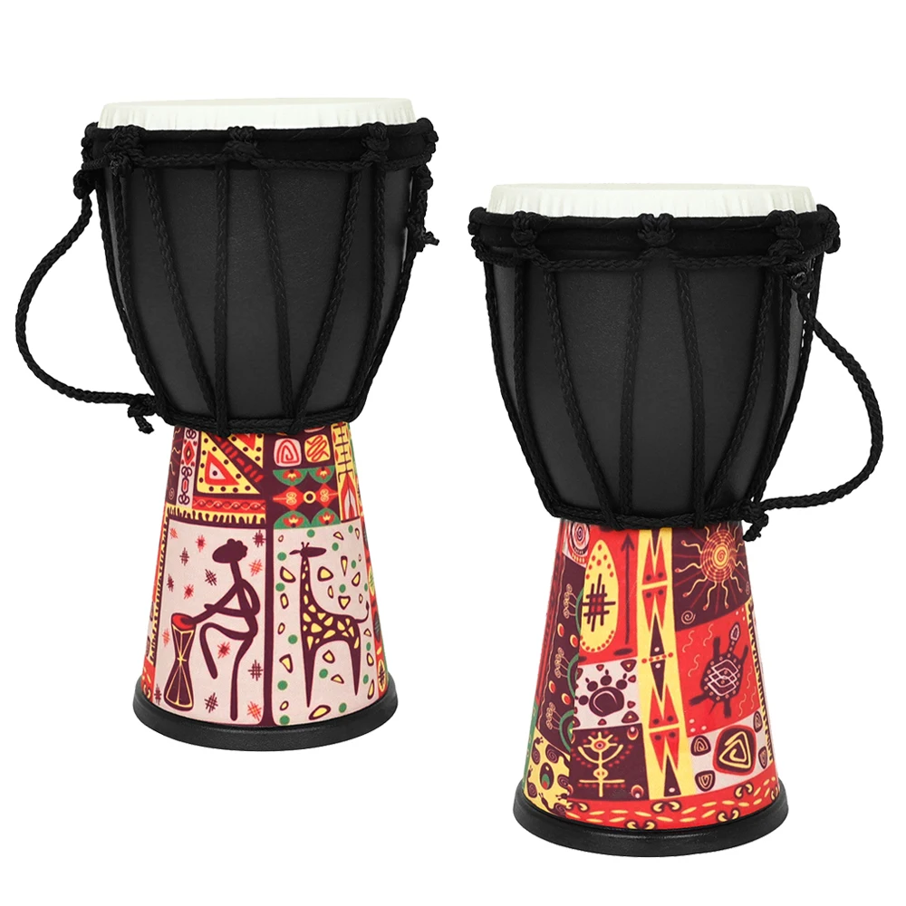 

Африканский барабан для детей 4 дюйма Профессиональный портативный ABS Djembe ручной барабан барабанная камера цветной перкуссионный музыкальный инструмент