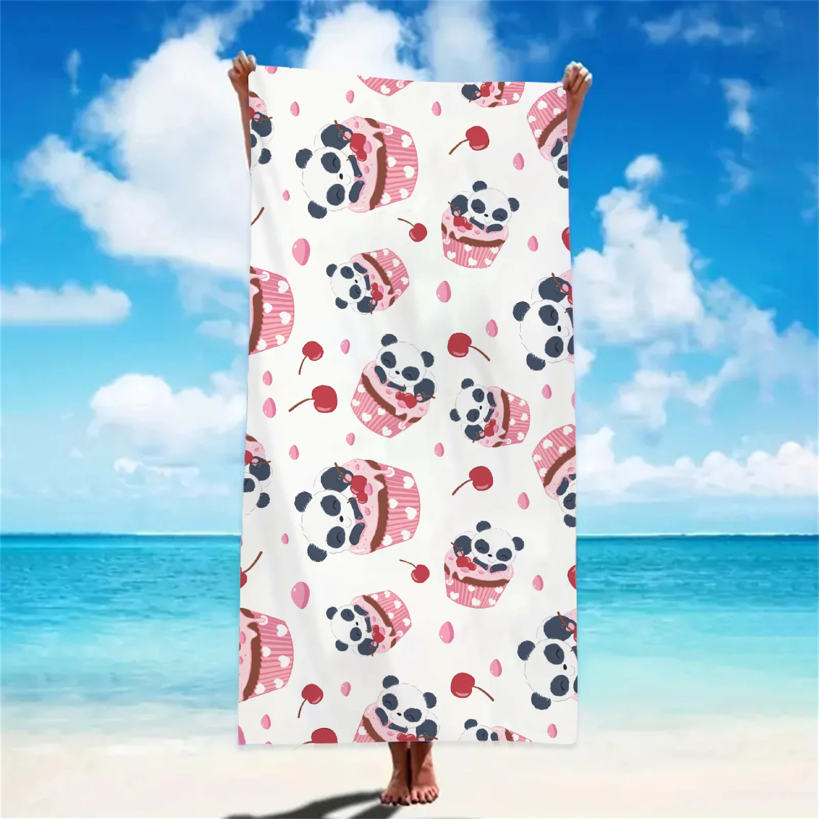 Cartoon Beach Towels Microfiber Towels Absorbent Quick-Drying Soft Swimming Cute Cartoon Towels Birthday Gifts For Girls