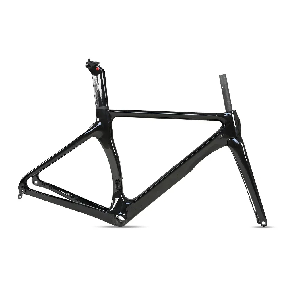 TWITTRE Factory Ultra Light No Labeling Thunder Carbon Fiber Road Frame V Brake Quick Release Version 135mm 700c46/48/50/52/54cm