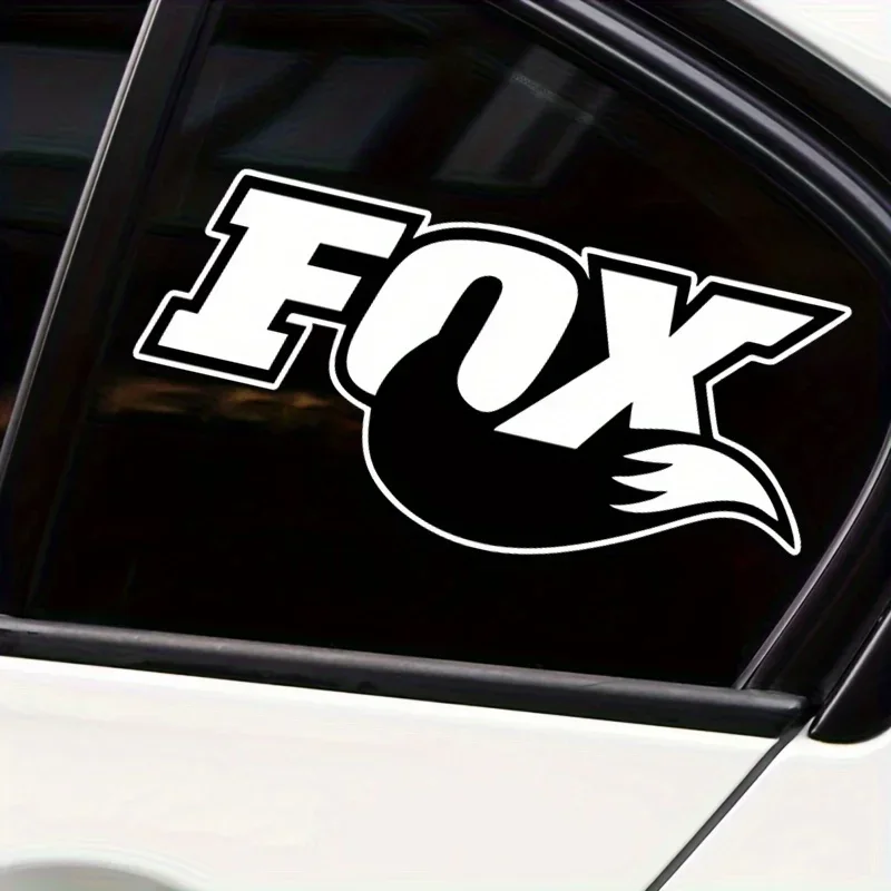 Car fox tail cartoon stickers, door and window/bumper covers, waterproof vinyl, durable, decorative support customization