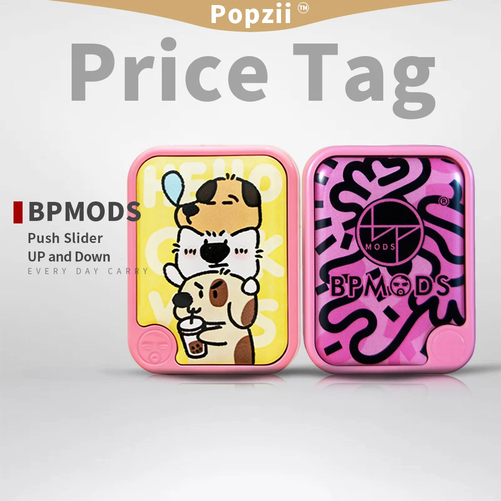 

BPMODS Price Tag PMMA Механический фиджет-слайдер для подъема и опускания, EDC, игрушка для снятия стресса для взрослых, декомпрессионная игрушка