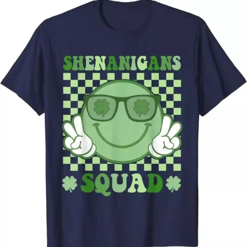 Shenanigans Squad St Patricks Day Smile Green Proud Camiseta
