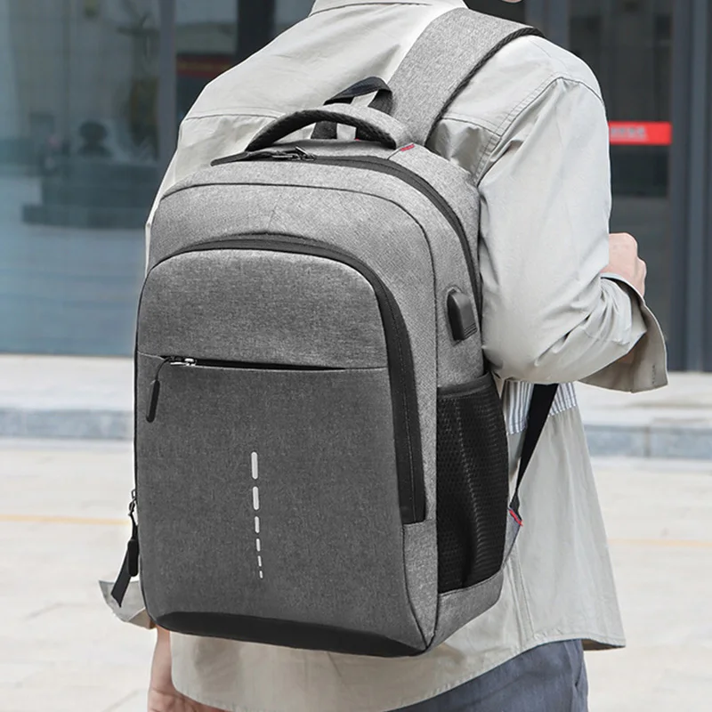 

Lawaia Водонепроницаемые деловые рюкзаки для ноутбуков Студенческая сумка с USB-портом Подходит для 14-дюймового компьютера для мужчин и женщин