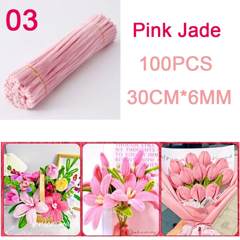 Kleurrijke Chenille-stengels, pijpenragers, pluche, glitterstengels, draadstokjes, DIY-pijpenragers, haarbloemen, handgemaakt knutselcadeau