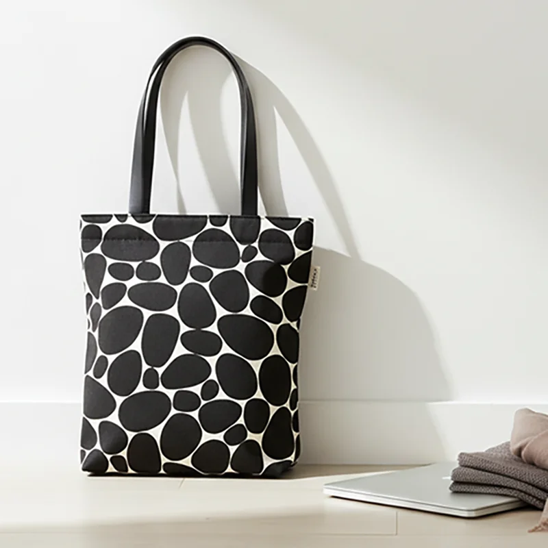 

2026 новая холщовая сумка с принтом и большая вместительная сумка, легко вмещает ноутбуки и ланч-боксы.