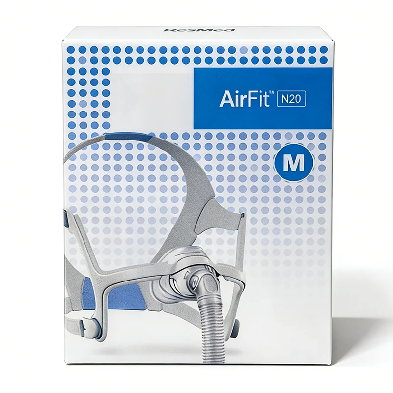 

Комплект для модернизации назальной CPAP-маски AirFit N20: многоразовая рамка, соединительный уголок, шланг для крепления на голову и подушечка для лечения апноэ сна