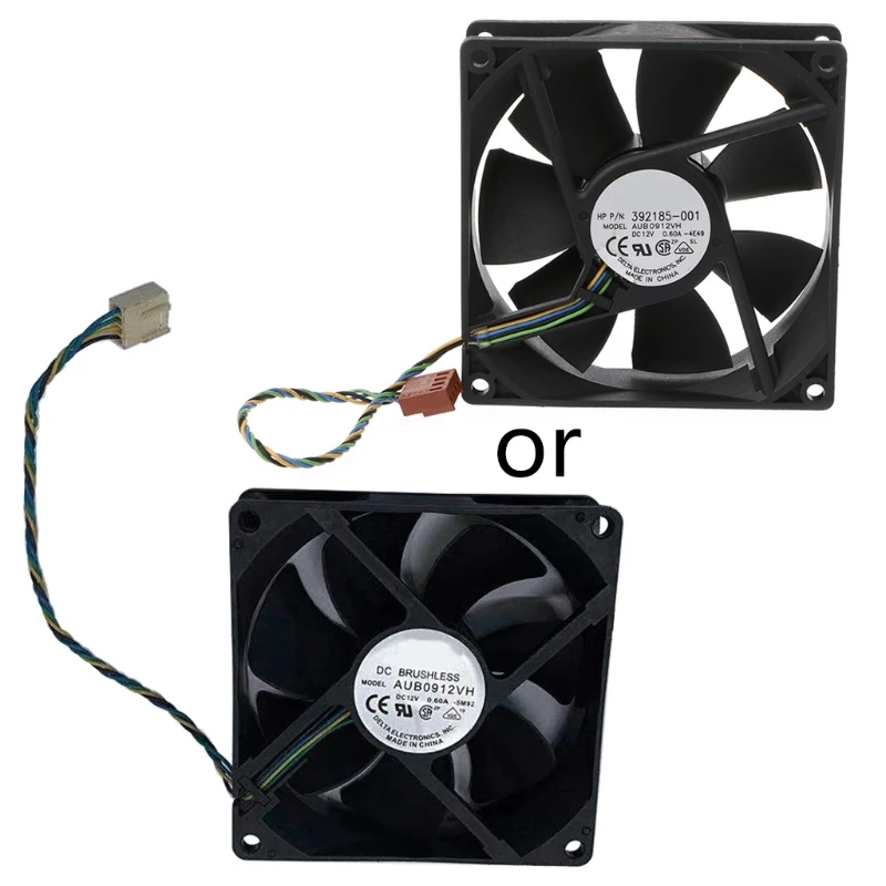 DC Brushless PWM Fan AUB0912VH 9CM Cooling 90mm DC12V 0.6A Cooler Fan 90x90x25mm 4P Hydraulic Bearing 4000r For Delta