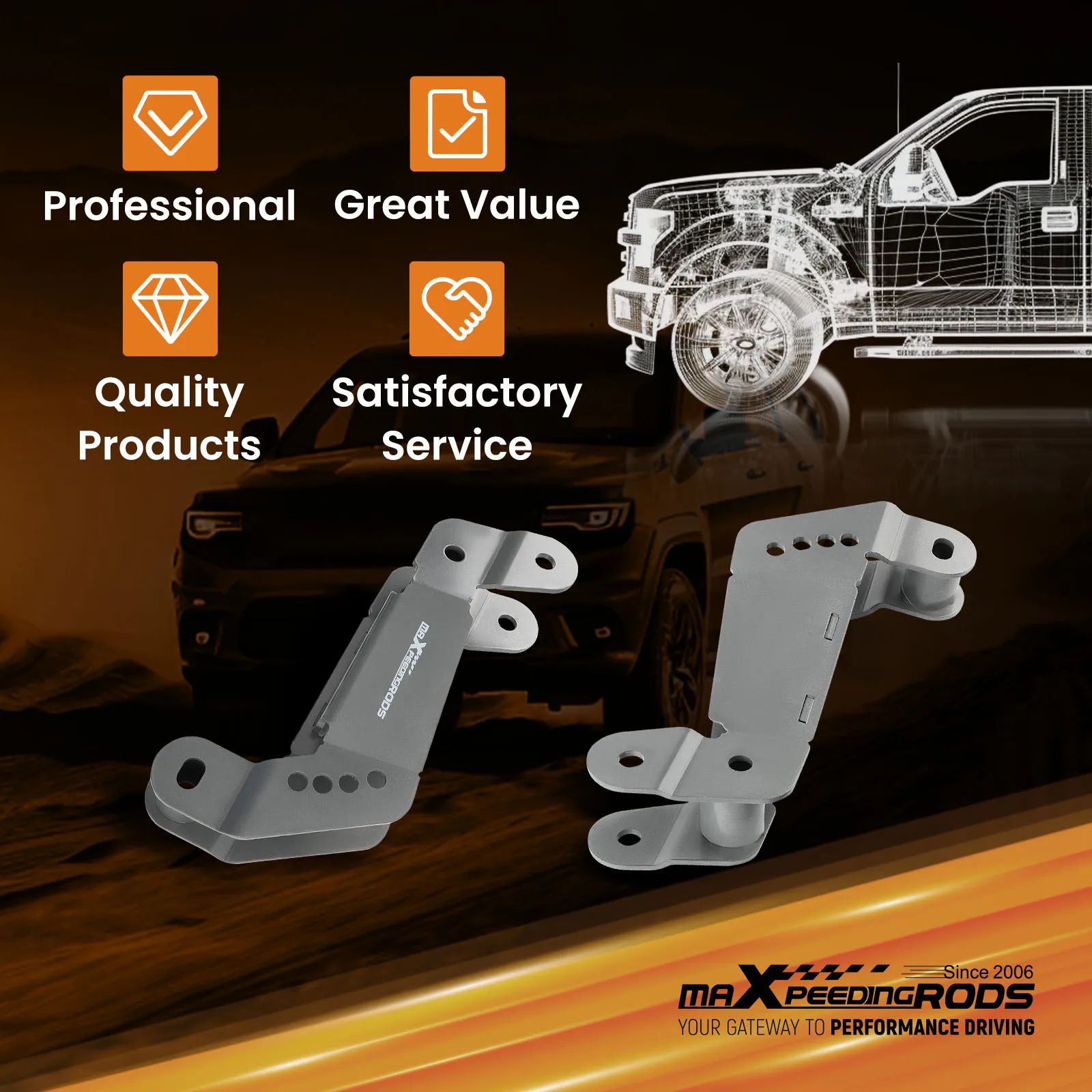 

Кронштейн переднего рычага подвески для лифта 2-4 дюйма для Jeep Wrangler JK/JKU 07-18