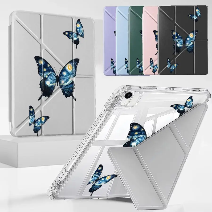 Creative Butterfly Art Tablet Case For iPad Pro 11th 10th 9th 8th 7th 12.9inch Mini 6 7 Pro 2025 Air 4 5 M3 M2 1 2 M4 11inch