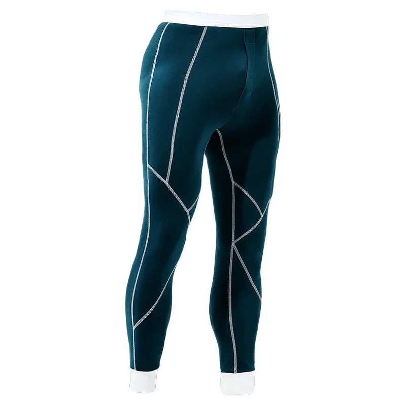 Men's long Johns thin cotton underwear threaded underwear youth trend leggings slim thermal pants autumn and winter