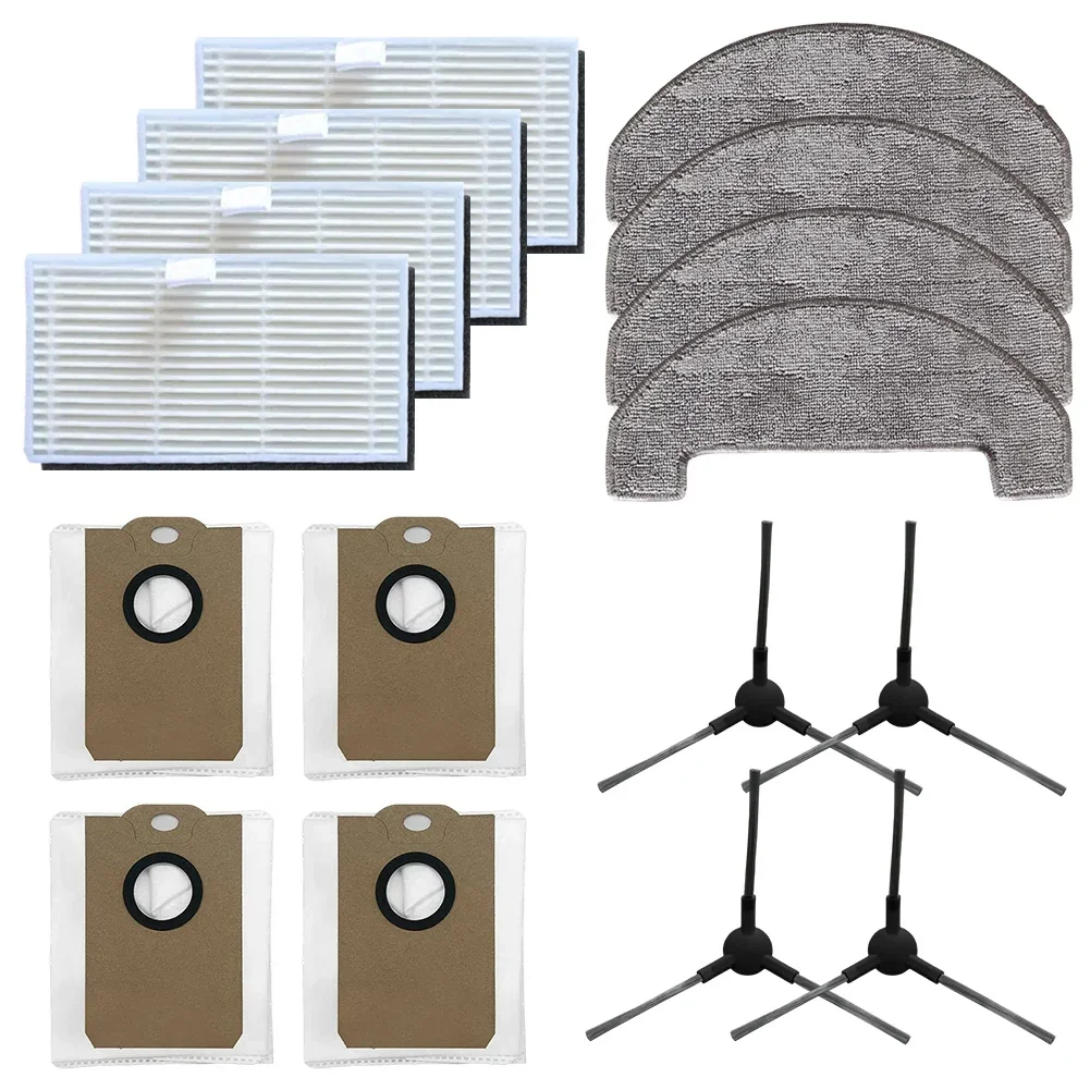 

For MS1 MAX Robot Vacuum Replacement Accessories Filter Mop Cloth Dust Bag Side Brush Kit Household Cleaning Tool Parts