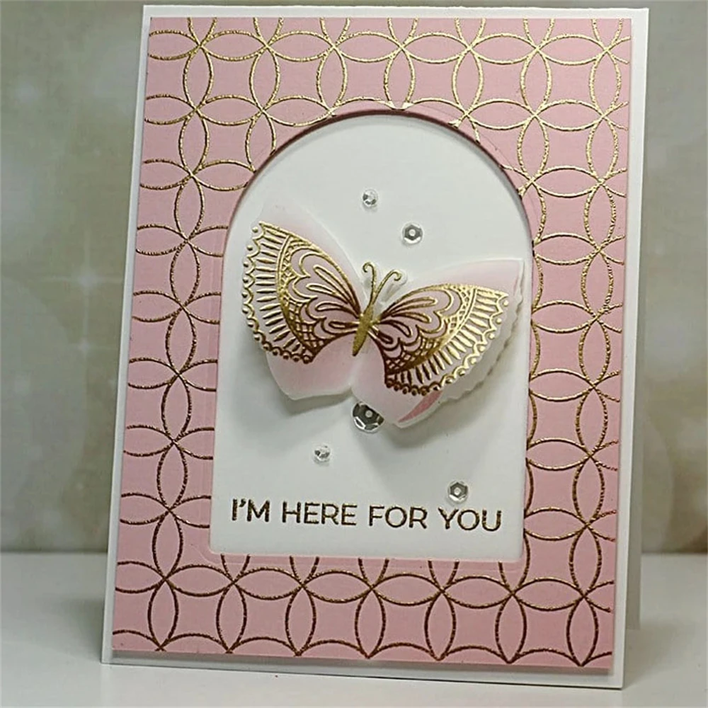 Hanging with My Gnomies Clear Stamps and Cutting Dies Brilliant Butterflies Silicone Stamps For DIY Scrapbooking Decoration