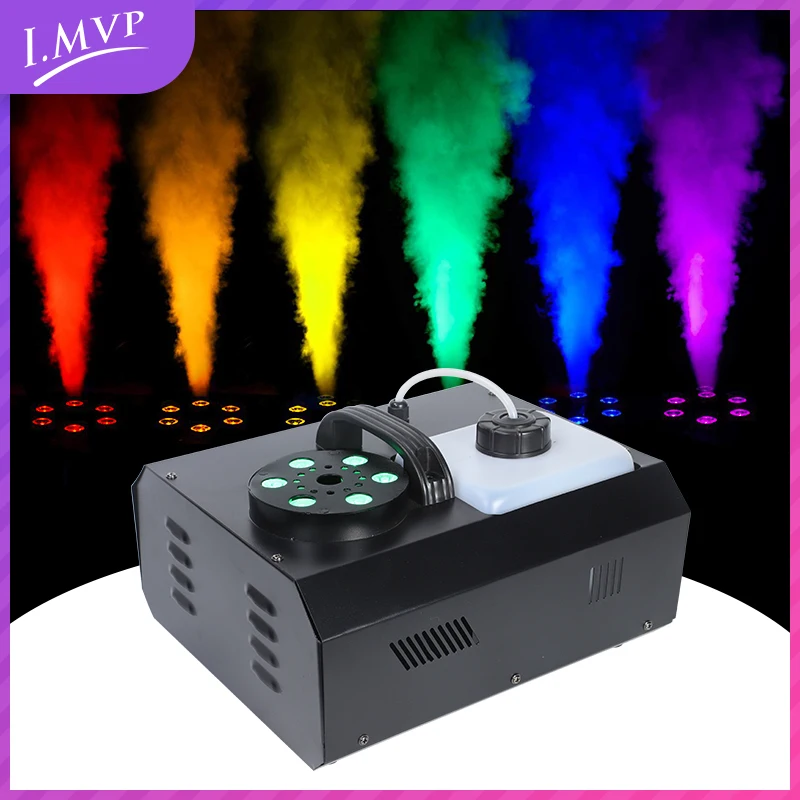 Stage Effect 1500W Vertical LED Remote Control Fog LED Smoke Machine For Party Wedding Disco