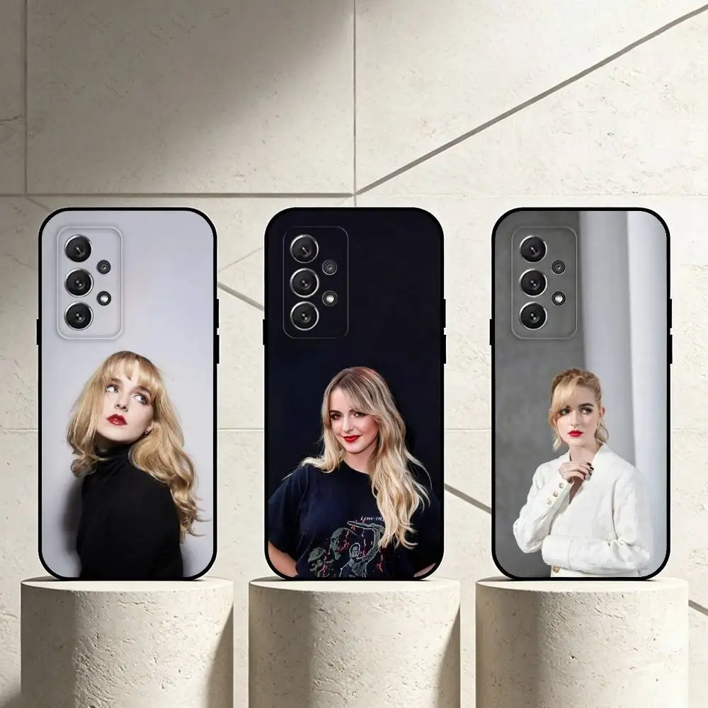 

M-Mckenna Grace Phone Case For Samsung S25,24,23,22,30,21,10,9,Ultra,Plus,Lite Soft Black Case